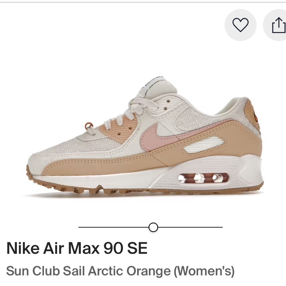 Nike Air Max 90 SE Women's Sneakers 7.5 Sun club sail - Picture 3 of 16